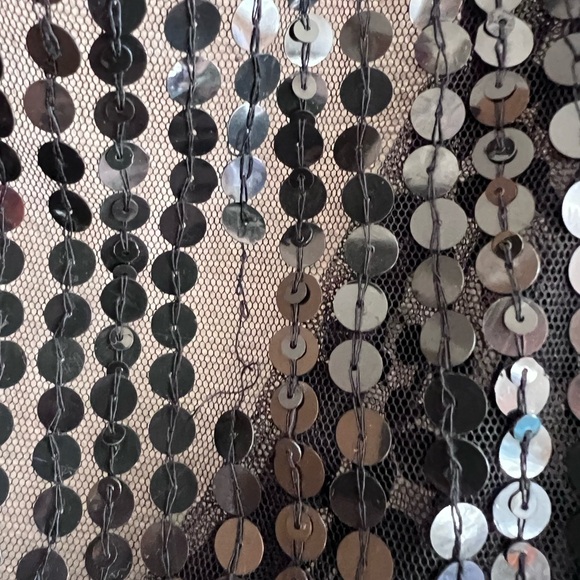 Norations Black Sequin Sheer Overshirt - Picture 4 of 5